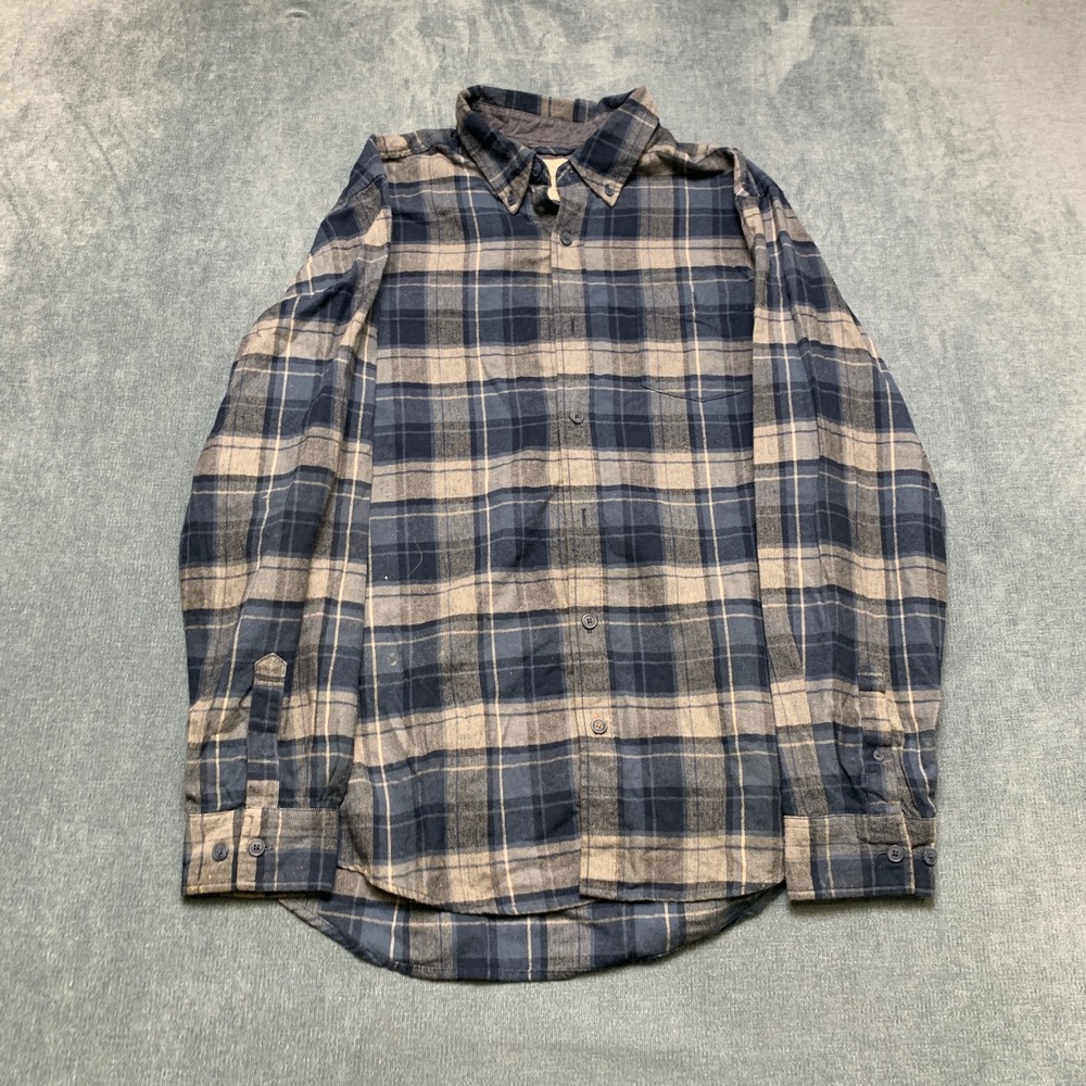 Weatherproof Vintage Flannel Shirt Men Large Multicolor Cotton Plaid Button Down